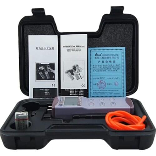 Digital Pressure Gauge AZ82100 Measuring range 0-100 psi Differentia Air Pressure Manometer Portable