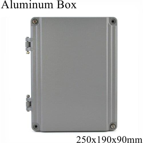 FA15-2 250x190x90mm Waterproof Aluminum Junction Box Electronic Terminal Sealed Diecast Metal Enclosure Case Connector Outdoor