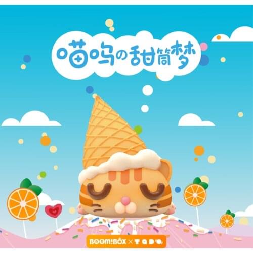 Blind Box Toys Figure Original Sweet Cone Cat Series 7Style Random Surprise Anime Model Guess PVC Figurine Doll 6Pcs/Set