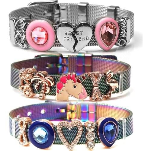 BRACE CODE 2020 Hot Stainless Steel Mesh Bracelet DIY Fine Bracelets Fit Wmen Men Party Charm Jewelr