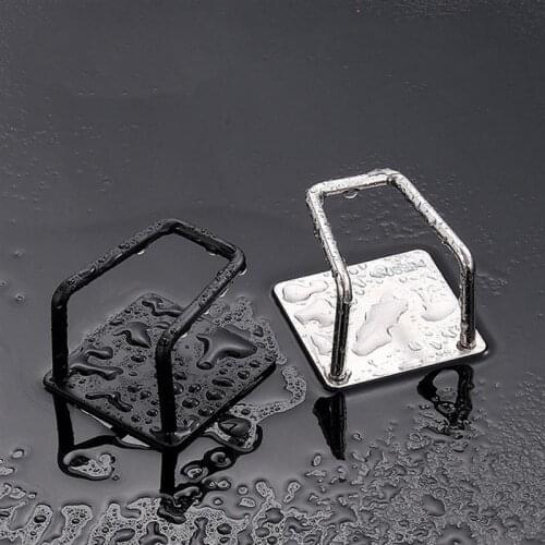 Kitchen Self-adhesive Towel Holder Toilet Paper Holder Bathroom Accessories Cabinet Paper Roll Shelf Tissue Storage Hanger 1pcs