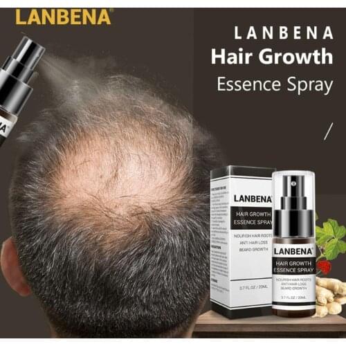 LANBENA Hair Growth Essence Spray Preventing Baldness Consolidating Anti Hair Loss Nourish Roots Easy To Carry Hair Care 20ml