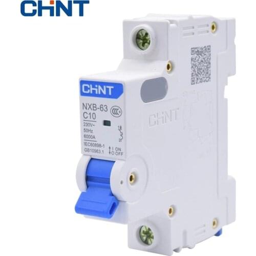 CHINT CHNT Miniature Circuit Breaker NXB-63 1P 1A 3A 6A 10A 16A 20A 25A 32A 40A 63A 230V 50HZ Air Switch MCB New DZ47