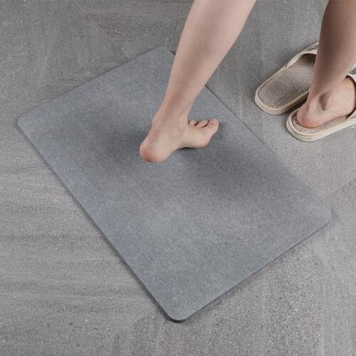 Natural Diatom Mud Shower Mat Absorbent Non-Slip Quick-Drying Foot Pad For Bathroom Kitchen Entrance Door Mats Home Decoration
