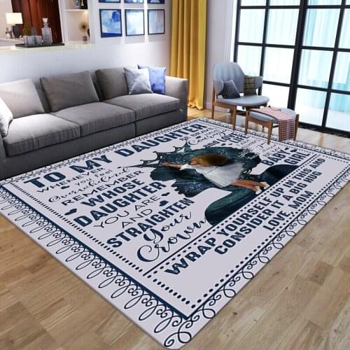 New Bohemian Style Art Cartoon Anime Letters Floor Mat Door Mat Anti-slip Mat Carpet Bedroom Living Room Home Decoration