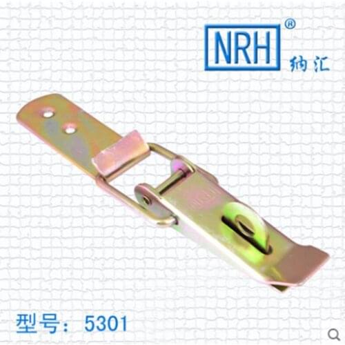NRH5301 wooden box lock Industrial fastener Hardware lock The box buckle Lock Iron material plating color zinc