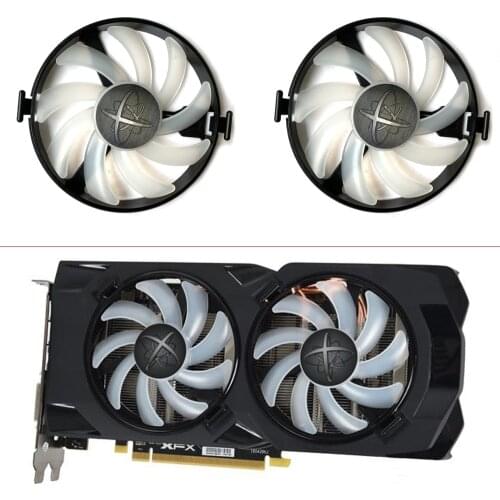 Original FDC10U12S9-C RX470 GPU Fan For XFX AMD Radeon RX 470 480 580 RX580 RX480 RX470 EDITION Crimson Graphics Card Cooling