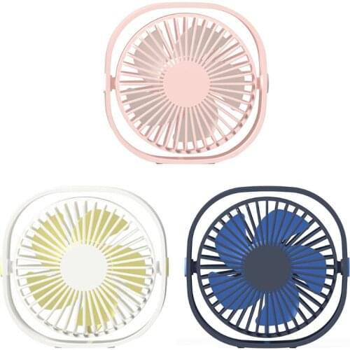 Portable Cooling USB Desktop Fan 3 Speed Personal with 360 Rotation Adjustable Angle for Office Household Traveling
