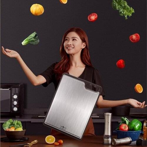 Chopping Cutting Block 304 Stainless Steel Knife Cutting board Antibacterial Anti-mildew Fruit Vegetable Board For Kitchen