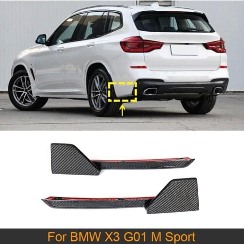 For BMW X3 G01 M Sport 2018 2019 Auto Car Rear Bumper Splitters Lip Diffuser Spoiler Carbon Fiber