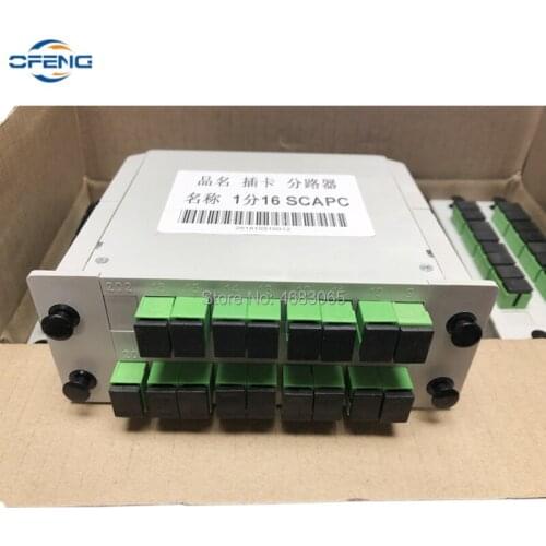 SC APC 1X16 PLC Splitter Fiber Optical FTTH PLC Splitter box