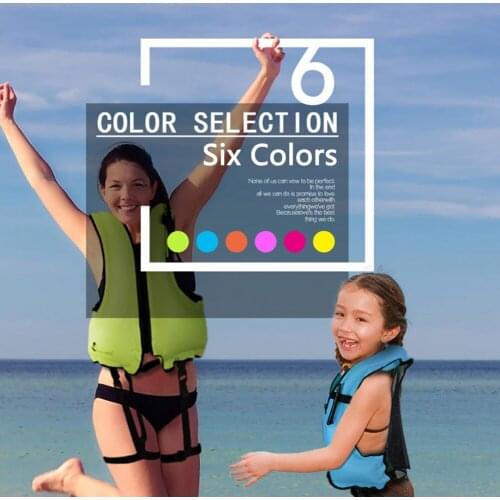Kid Adult Life Jacket Swimming Safety Vest Motorboat Buoyancy Life Vest Waterproof Buoyancy Aid Unisex Polyester Life Jacket