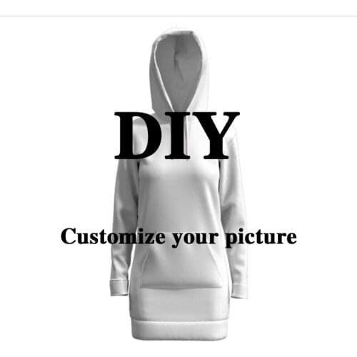 NADANBAO DIY Customize HOODIES Winter Autume Women Sweatshirts 3D Printing Print Diy Slim Long Tops Your Own Pitcures