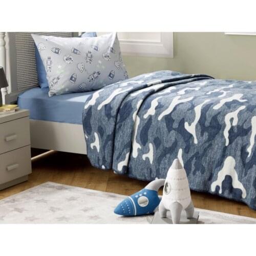 Military Blanket Cotton For Single Boys Cotton Four Seasons Super Soft Keep You From Cold 150x200 Cm Blue
