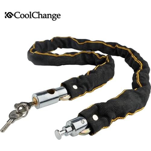 Coolchange Bike Chain Lock Outdoor Bike Protector Cycling Chain Lock Safe Anti-Theft Bicycle Chain Lock For Motorcycle Lock