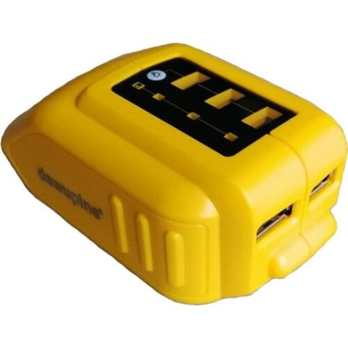 Dawupine USB Converter Charger For DEWALT 14.4V 18V 20V Li-ion Battery Converter DCB090 USB Device Charging Adapter Power Supply