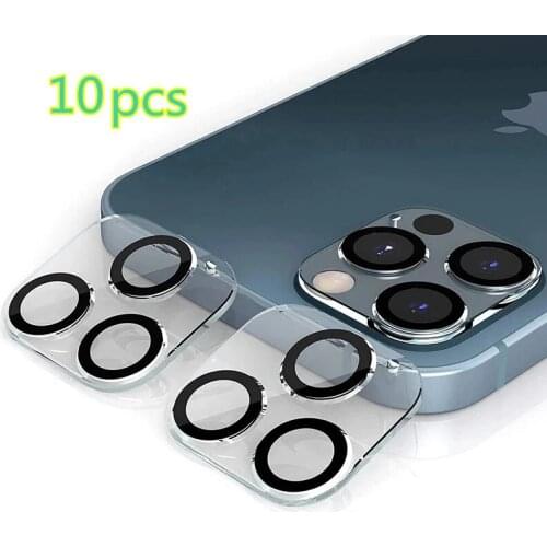 10PCS Camera Lens Protector For iPhone 12 Pro Max Tempered Glass on For iPhone 12mini 11 Pro max Camara Protective Cover
