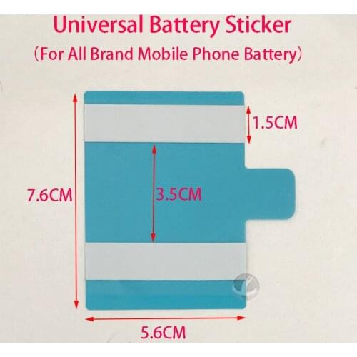 10Pcs / Lot Universal Battery Adhesive Sticker For Samsung Huawei Xiaomi etc All Mobile Phone Easy to Pull Track