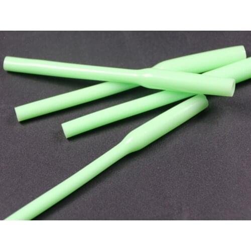 10PCS Luminous Silicone Hook Sleeve Fishing Rig Hook Leader Protector Tube for Saltwater Fishing Lure Making Glow In The Dark