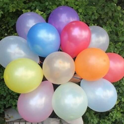 100pcs New arrival ! wholesale big balloons 10 inches multicolor Round latex Balloons Wedding Party hot sale Free shipping 04017