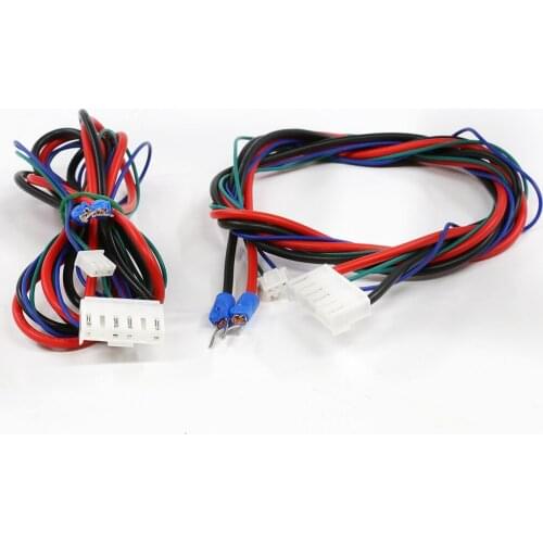 2pcs Anet 12V/24V Hotbed line Cable for 220*220/300*300*3mm A6 A8 e10 e12 E16 heatbed RepRap i3 3d printer parts Hot-bed cable