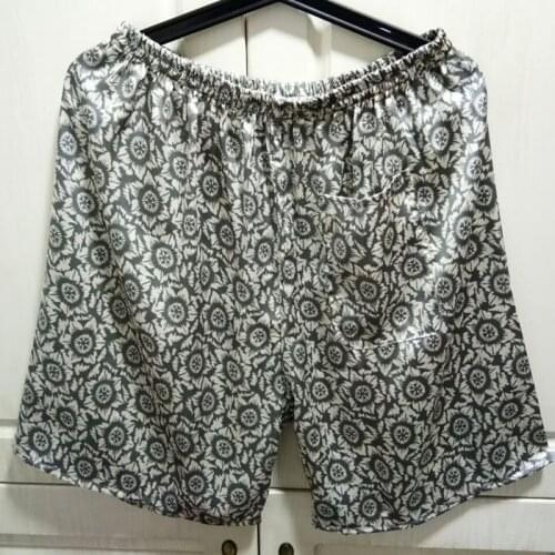Shorts Silk pajama pants for men Satin print pants
