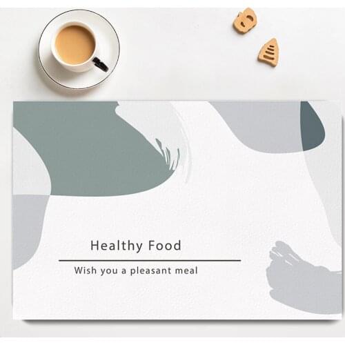 3 PCS Modern Minimalist Placemats Multi-Style Waterproof And Easy To Clean Square Household PVC Leather Western Placemats