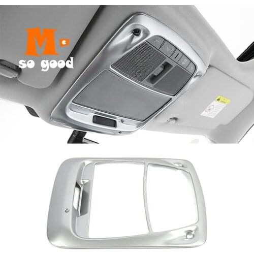 ABS sliver For Renault Koleos Car decor styling product Accessories Car front Rear reading Lampshade light Cover Trim 2017 2018
