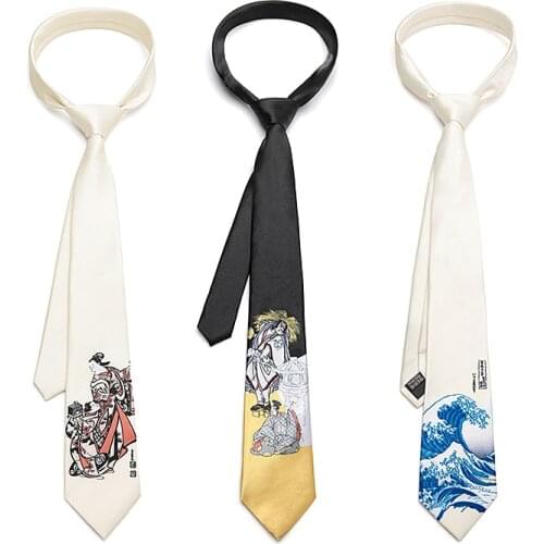 Free Shipping New Male mens Original design blue green geometric printed tie female students retro personality gift necktie