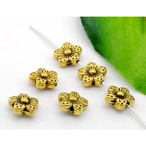 Free Shipping Wholesale 200Pcs gold plated spacer beads Jewelry Craft DIY9x4mm