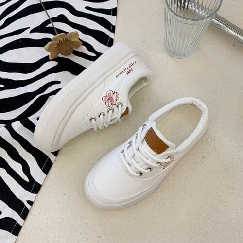 Canvas Shoes Trendy Autumn for Women Skateboard Womens Sandals 2021g Thick Bottom Sneaker Cherry Blossom Exterior Heel Flat Men