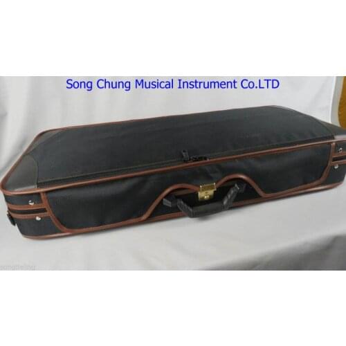 1pcs High Grade black double Violin case