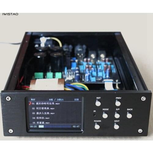 IWISTAO HIFI digital player MCU STM32F407ZET6 Decoder AK4495SEQ Play WAV FLAC APE MP3