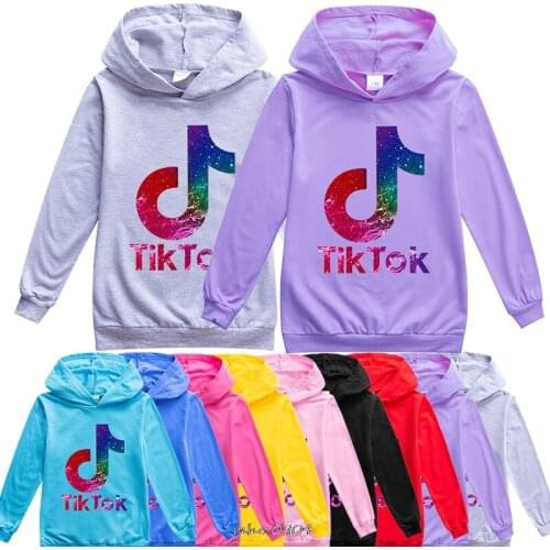 Kids Tik Tok Baby Boys Cool Hoodie Tik Tok Sweatshirt Kids Clothes Spring Autumn Children Hooded Teenager Clothes 2-16Year