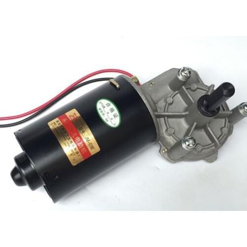 Motor worm self locking 12v DC deceleration motor 80w push 80kg copper Turbo DC reducer copper turbine shutter
