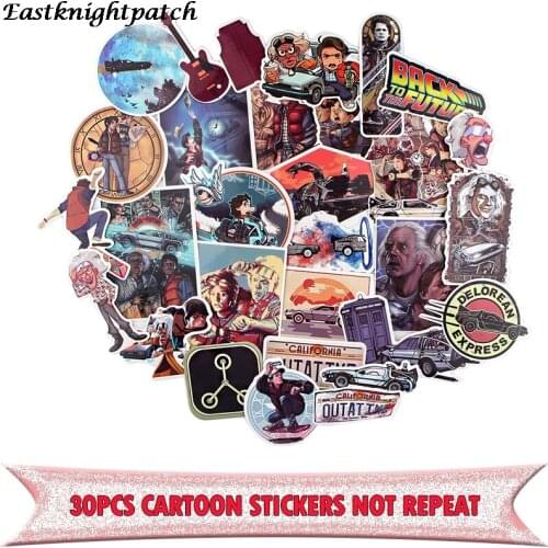 E2251 30pcs Cartoon Graffiti Stickers PVC Waterproof Stickers Decal For Laptop Computer Luggage Guitar Skaterboard Fridge