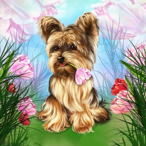 Evershine Full Square Drill DIY Diamond Painting Dogs 5D Embroidery Cross Stitch Kit Animals Home Decoration Gift