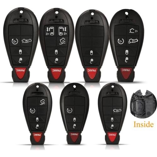 Kutery Replacement Remote Key Case Shell For Jeep Grand Cherokee Chrysler 300 Town & Country Dodge Challenger Charger