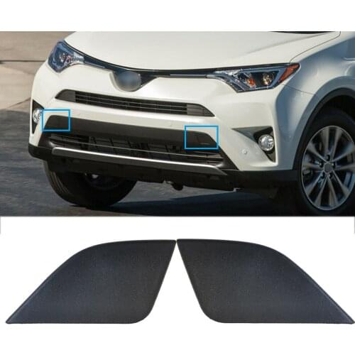 Left/Right Side Front Bumper Tow Hook Towing Eye Cover Cap For Toyota RAV4 16-18 LE XLE LIMITED