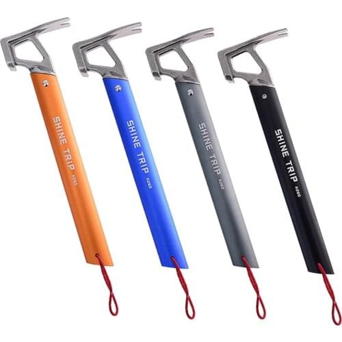 Multifunction Outdoor Camping Tent Hammer For Tent Pegs Tent Stakes Hammer Mallet Mountaineering Stainless Steel Tent Hammer