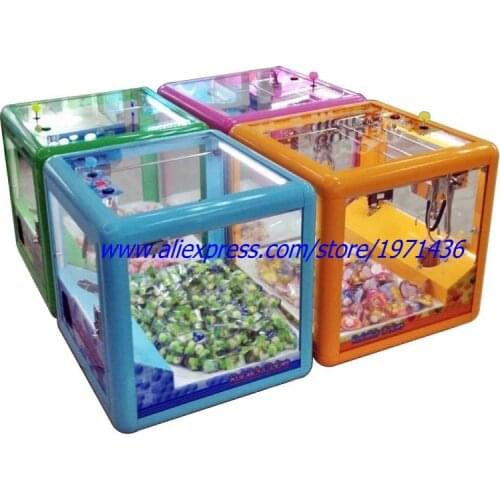 New Design Mini Arcade Game Machine Square Toy Cranes Claw Machine In Shopping Mall