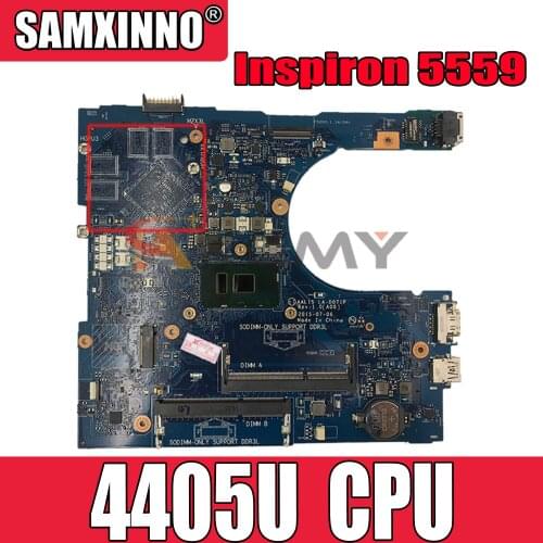 Original Laptop motherboard For DELL Inspiron 5559 Pentium 4405U Mainboard CN-096H02 096H02 LA-D071P SR2EX HDMI DDR3