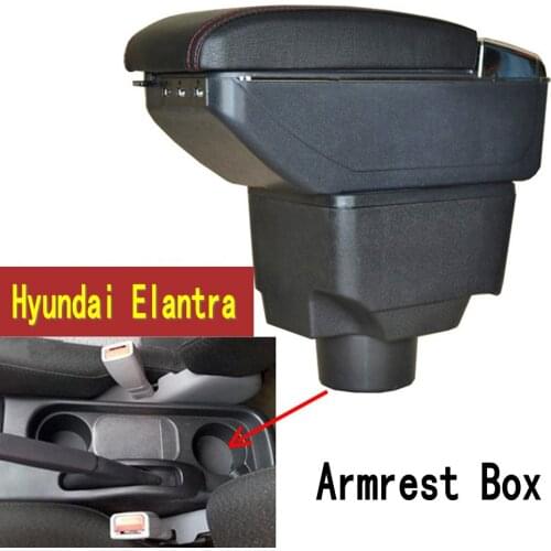 For Hyundai Elantra XD armrest box central Store content box with cup holder ashtray USB Elantra armrests box