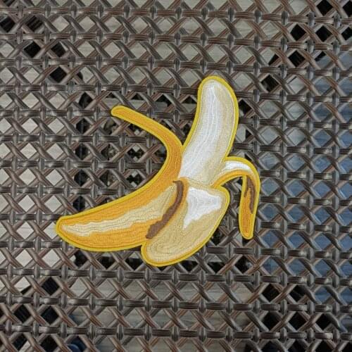 Garment accessory large embroidery big banana cartoon patches for clothing PA-3438