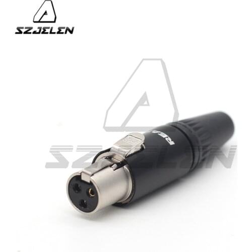 TA3F mini xlr 3 pin Little Lock Connector, Mini XLR Connector, Mini Aviation MIC Microphone Connector
