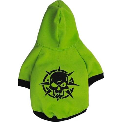 Halloween Dog Hoodie Sweater - Cute Pet Sweatshirt Puppy Clothes Skull Printed Style Apparel Costume Pet Winter Hoodies Warm