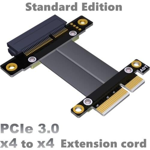 PCIe 3.0 x4 Male to Female Extension Cable PCI Express Gen3 Motherboard Graphics SSD Extender Conversion Riser Card Cable
