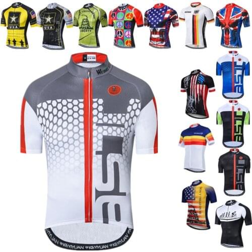 Weimostar Cycling Jersey Men Short Sleeve Racing Sport Bicycle Jersey Tops Mountain Bike Clothing Breathable Cycling Shirt Ropa