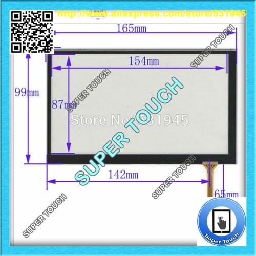 ZhiYuSun 7 Inch new good Touch Screen 165mm*99mm for GPS CARS 165*99 for bables for AT070TN90 currency TOUCH PANELA