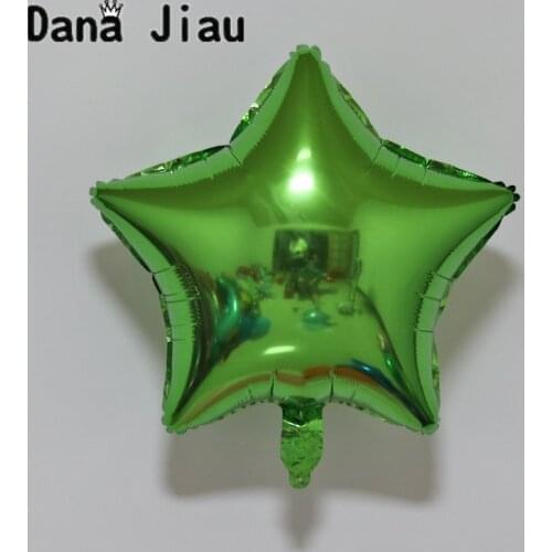 18inch green color Pentagram Shaped Foil Balloon wedding Birthday Party Decoration holiday Air Balloons Event star Baloon toy